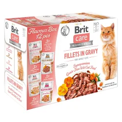 Brit Care Cat Fillets in Gravy 12 x 85 g  -  Flavour box