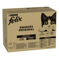Jumbopack Felix Classic Pouches 120 x 85 g - Fleisch- & Fisch-Mixpaket (4 Sorten)