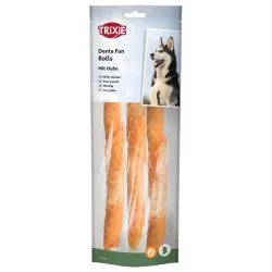 Trixie Denta Fun Rolls mit Huhn - 3 Stück, ca. 28 cm (250 g)