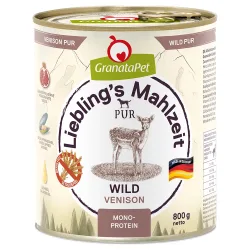 Sparpaket GranataPet Liebling's Mahlzeit 12 x 800 g - Wild (PUR)