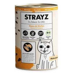 STRAYZ BIO Katze 6 x 400 g - Bio-Huhn & Bio-Zucchini