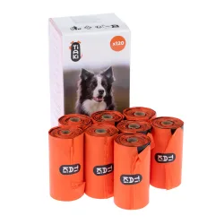 TIAKI Biologisch abbaubare Hundekotbeutel - 8 Rollen à 15 Beutel