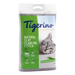 Tigerino Premium Katzenstreu ? Duft nach frischem Gras - Sparpaket: 2 x 12 kg