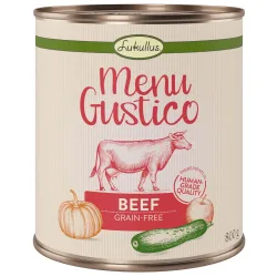 Sparpaket Lukullus Menu Gustico 12 x 400 g - Rind mit Kürbis, Apfel und Oregano