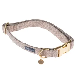 Nomad Tales Calma Halsband, sand - Grösse S: 30 - 46 cm Halsumfang, B 15 mm