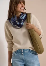 Loop-Schal mit Patchwork-Print
