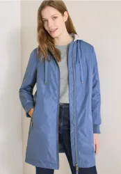 Cecil Langjacke mit Kapuze mit Reissverschlusstasche am Ärmel, mit Kapuze aus Sweatmaterial