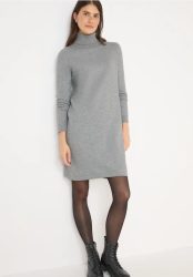 Kuscheliges Rollkragenkleid