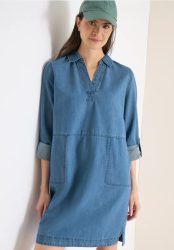 Knielanges Kleid im Denim