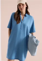 Knielanges Kleid im Denim