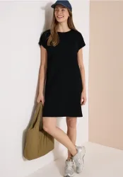 Knielanges Kleid aus Jersey