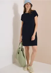 Knielanges Kleid aus Jersey