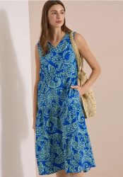 Midikleid mit V