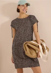 Knielanges Kleid mit Capsleeves