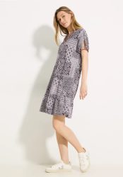 Patchwork Print Kleid