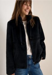 Kurze Fellimitat Jacke