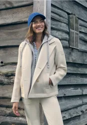 Cecil Cabanjacke mit Kapuze mit Reverskragen und Kapuze