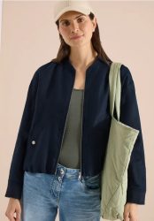 Blouson aus Leinen mit Zipper