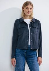Kurze Velours Jacke