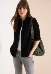Overshirt mit Brusttaschen und Struktur