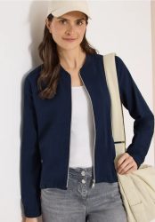 Blouson in Seersuckerqualität mit Zipper