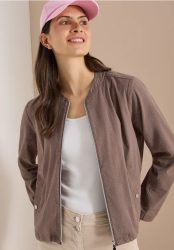 Blouson in Seersuckerqualität mit Zipper