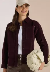 Feincord Overshirt mit Brusttaschen