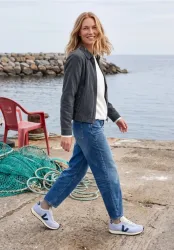Blouson aus Cord mit Hemdkragen