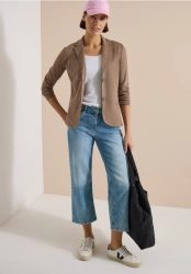 Basic Blazer mit Reverskragen und Knöpfen