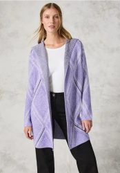 Offener Cardigan mit Kapuze