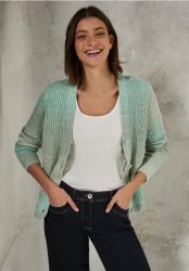Cardigan mit V
