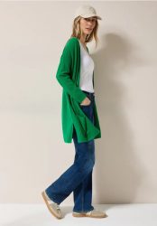 Offener Feinstrick Cardigan