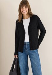 Cardigan mit Strukturdetail