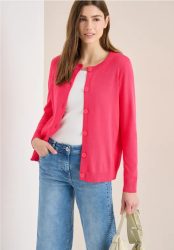 Basic Cardigan mit Rundhals