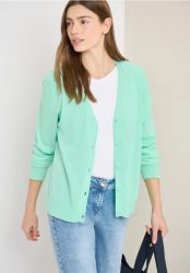 Basic Cardigan mit V