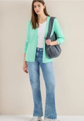 Basic Cardigan in offener Passform