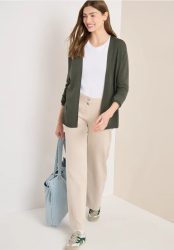 Basic Cardigan in offener Passform
