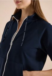 Kurzarm Sweatjacke mit Zipper