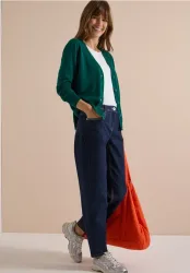 Cardigan mit V-Neck und Knopfleiste
