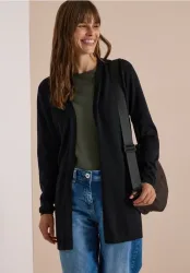 Offener Cardigan in langer Passform