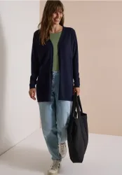 Offener Cardigan in langer Passform