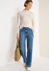 Strukturpullover mit Zipper
