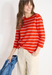 Gestreifter Pullover