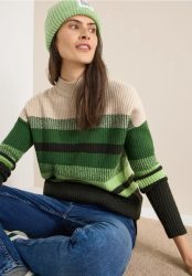 Gestreifter Mouliné Pullover