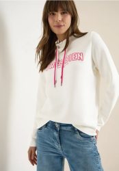 Langarm Sweatshirt mit Wording Artwork