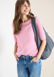 Kurzarm Pullover mit Struktur