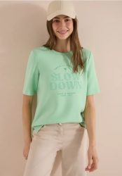 Kurzarm Sweatshirt mit Wording