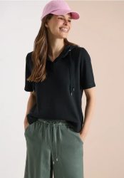 Kurzarm Sweatshirt mit Kapuze