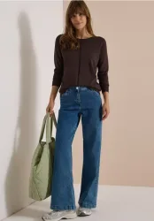Basic Pullover mit Rundhals in Unifarbe