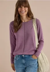 Basic Pullover mit Rundhals in Unifarbe